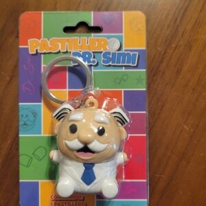 Pastillero Keychain - White and Blue